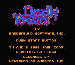 Deadly Towers screenshot 3 for NES